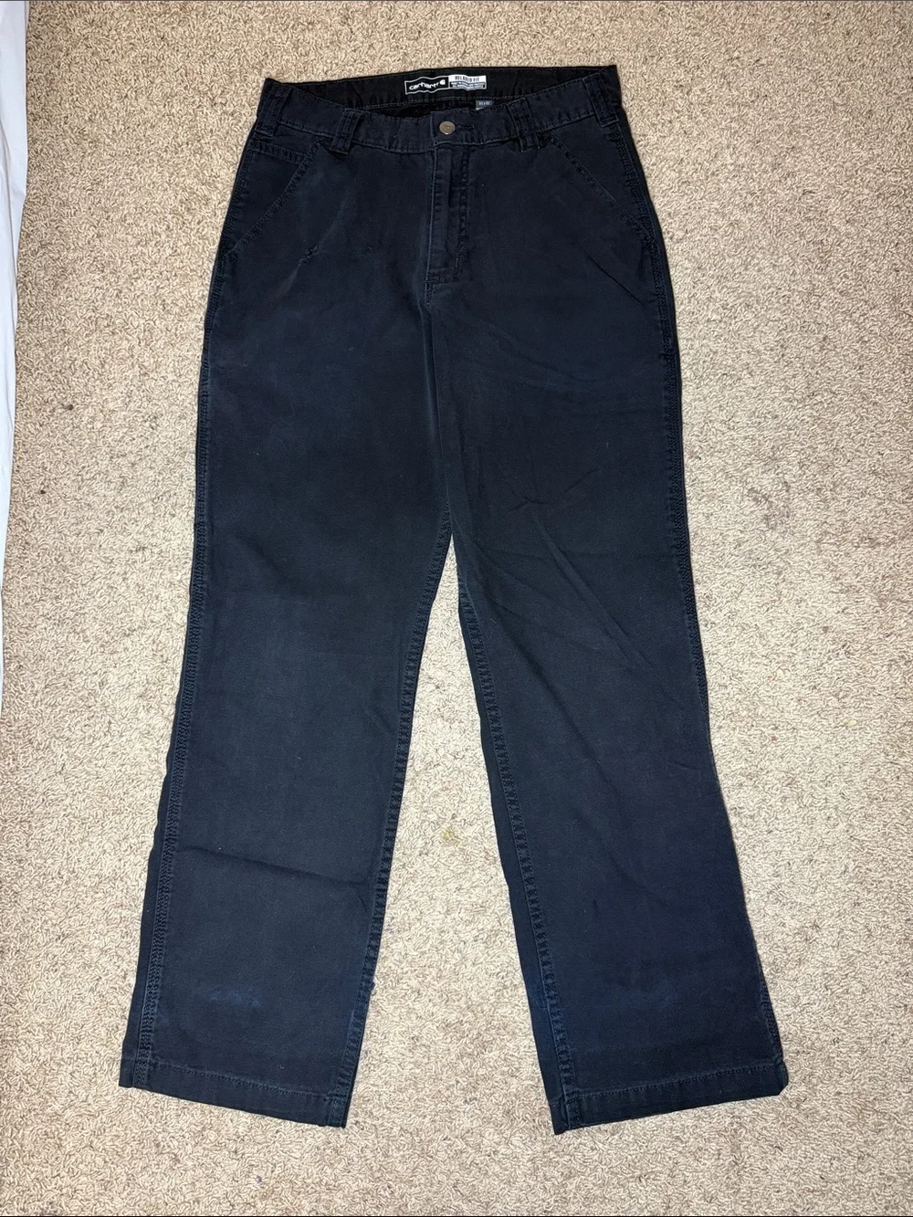 Carhartt Black Straight-Leg Casual Pants